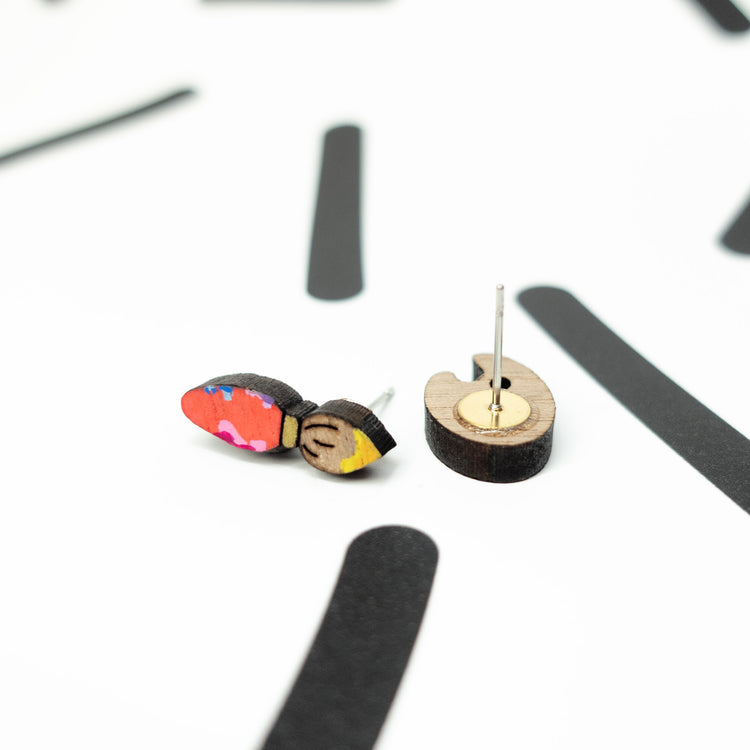 Artist Paint Palette Stud Earrings