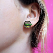 Load image into Gallery viewer, Burger Stud Earrings