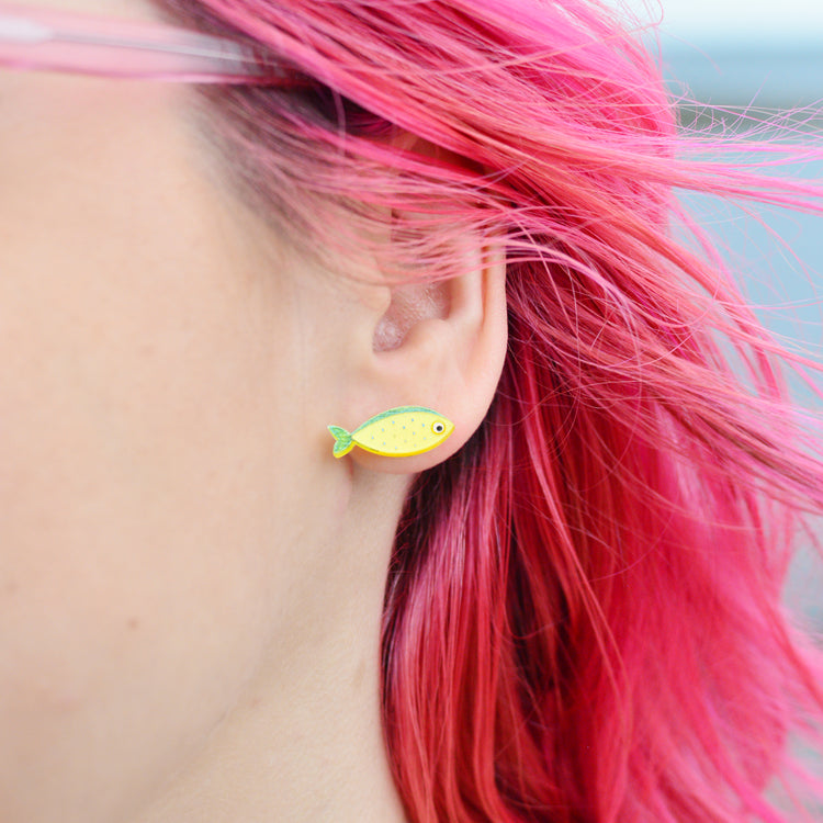 Fish Stud Earrings