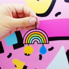 Load image into Gallery viewer, Rainbow Statement Earrings