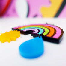 Load image into Gallery viewer, Rainbow Statement Earrings