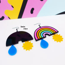 Load image into Gallery viewer, Rainbow Statement Earrings