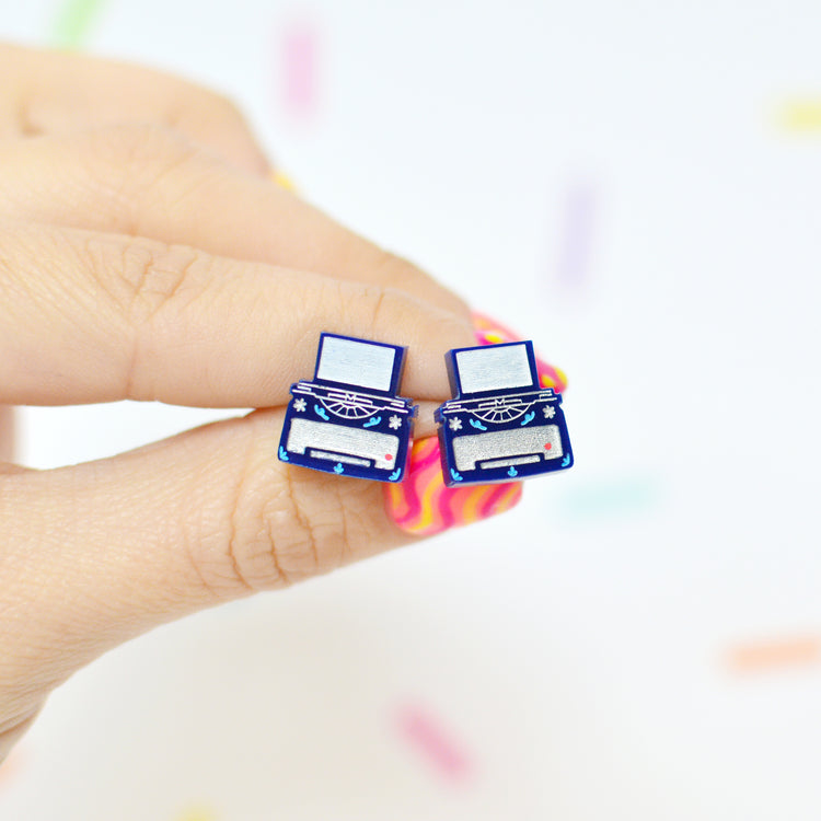 Typewriter Stud Earrings