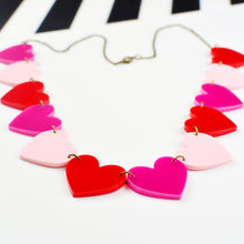 Load image into Gallery viewer, Heart Chain Statement Necklace
