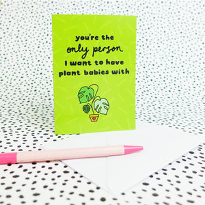 Plant Babies Greetings Card