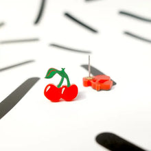 Load image into Gallery viewer, Cherry Stud Earrings
