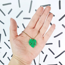 Load image into Gallery viewer, Monstera Mini Necklace
