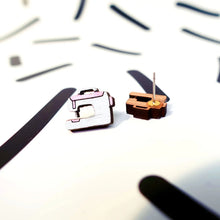 Load image into Gallery viewer, Sewing Machine Stud Earrings
