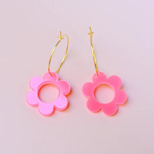 Load image into Gallery viewer, Daisy Hoop Earrings
