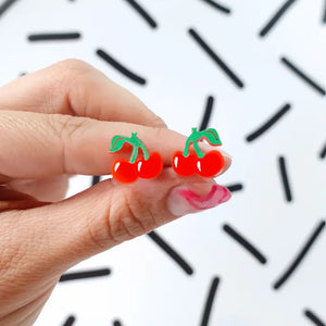 Cherry Stud Earrings