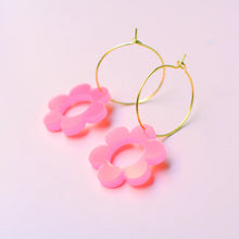 Load image into Gallery viewer, Daisy Hoop Earrings
