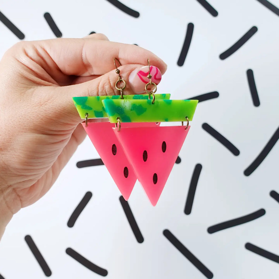 Watermelon Statement Earrings