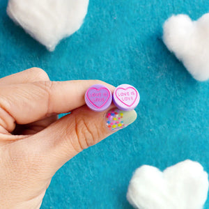 Love is Love Sweetie Heart Stud Earrings