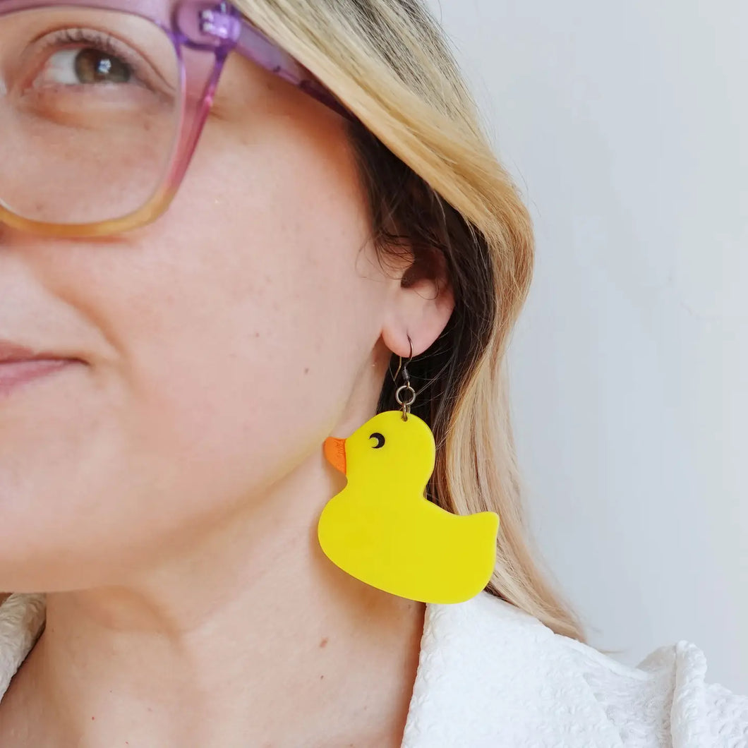 Duck Statement Earrings