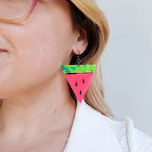 Load image into Gallery viewer, Watermelon Statement Earrings

