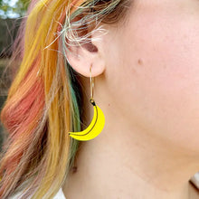 Load image into Gallery viewer, Banana Hoop Earrings
