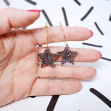 Load image into Gallery viewer, Star Hoop Earrings
