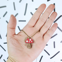 Load image into Gallery viewer, Mushroom Mini Necklace
