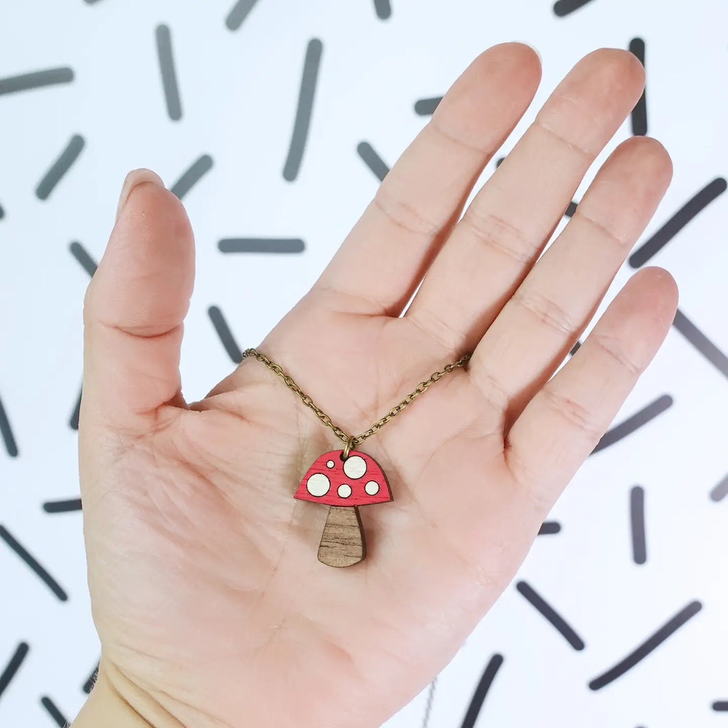 Mushroom Mini Necklace