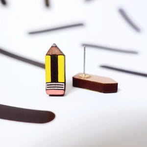 Pencil Stud Earrings