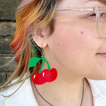 Load image into Gallery viewer, Cherry Statement Earrings
