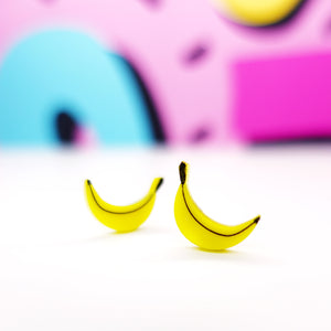 SUPER SECONDS Banana Stud Earrings
