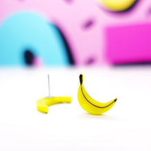 Load image into Gallery viewer, SUPER SECONDS Banana Stud Earrings
