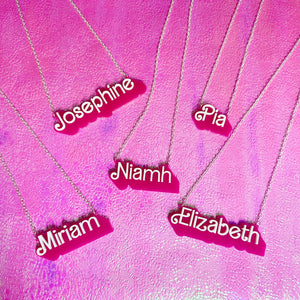 Retro Doll Personalised Name Necklace