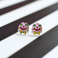 Mr Blobby Stud Earrings