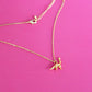 Brontosaurus Dinosaur Gold Necklace