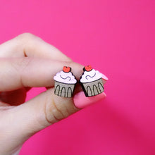 Load image into Gallery viewer, Cupcake Stud Earrings
