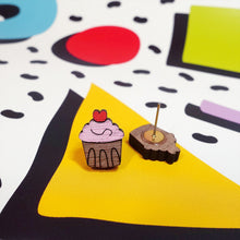 Load image into Gallery viewer, Cupcake Stud Earrings
