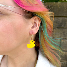 Load image into Gallery viewer, Duck Hoop Earrings
