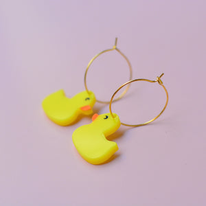 Duck Hoop Earrings