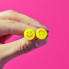 Load image into Gallery viewer, Rolling Face Emoji Stud Earrings
