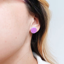 Load image into Gallery viewer, Love is Love Sweetie Heart Stud Earrings
