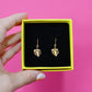 Monstera Leaf Gold Earrings