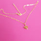 Monstera Leaf Gold Necklace