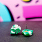 Monstera Stud Earrings