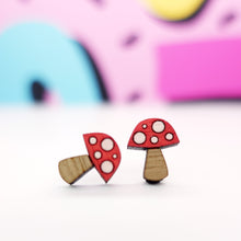 Load image into Gallery viewer, Mushroom Stud Earrings
