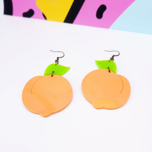 Peach Statement Earrings