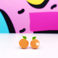 Load image into Gallery viewer, Peach Stud Earrings
