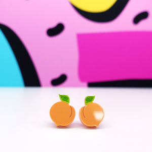 Peach Stud Earrings