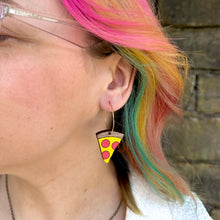 Load image into Gallery viewer, Pizza Hoop Earrings

