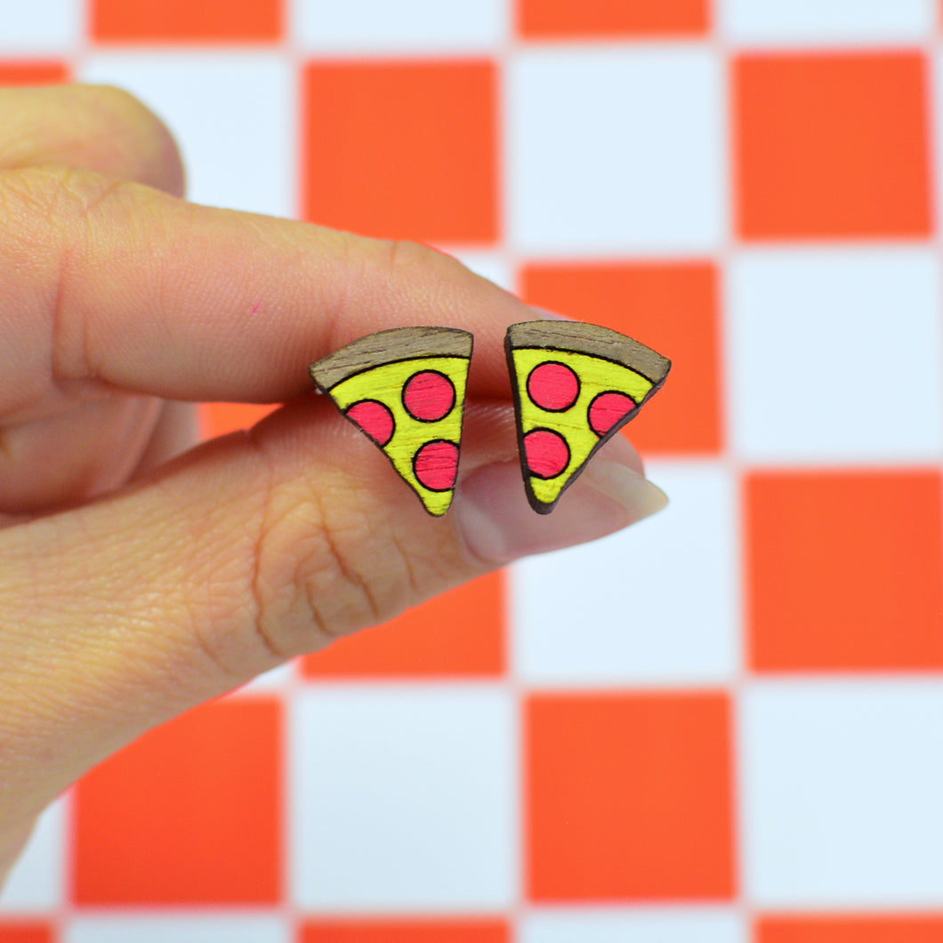 Pizza Stud Earrings