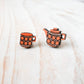 Retro Teaset Stud Earrings