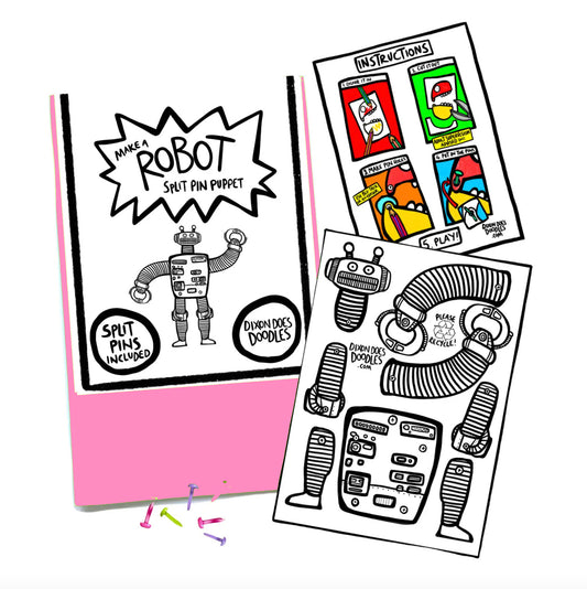 DIY Robot Split Pin Puppet