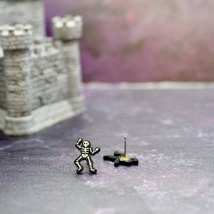 Skeleton Halloween Stud Earrings