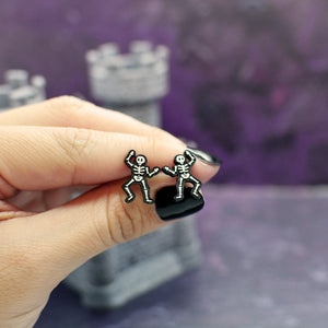 Skeleton Halloween Stud Earrings