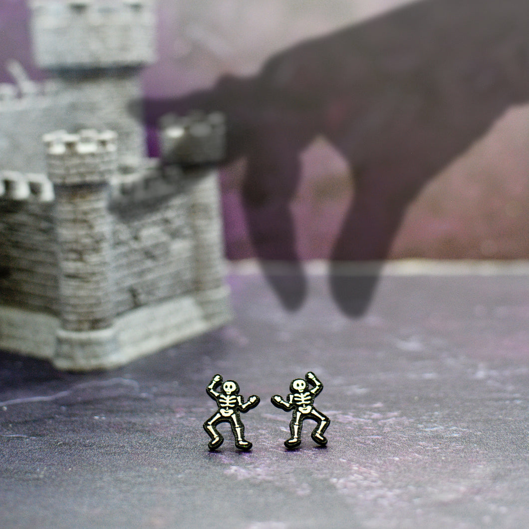 Skeleton Halloween Stud Earrings